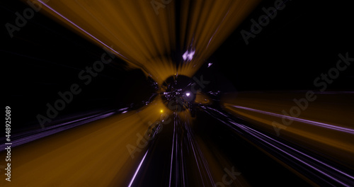 Render with yellow and purple energy flow