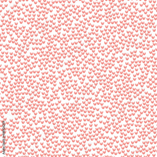 Hand drawn doodle hearts seamless pattern. Valentine's day heart illustrations texture background