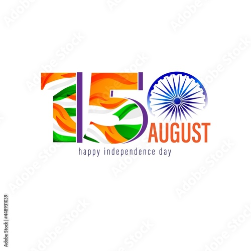 vector illustration for Indian independence day -15th august