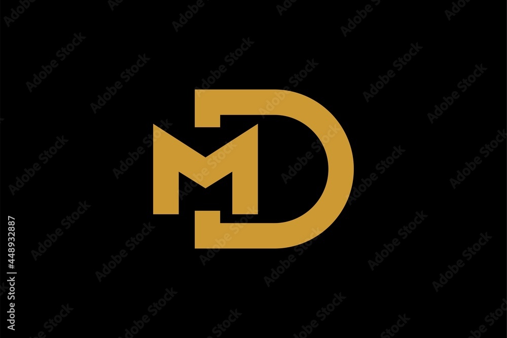 Letter DM logo design vector. Monogram D abstract design. Letter DM logo design vector. Monogram D abstract design.