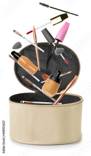 Flying decorative cosmetics...