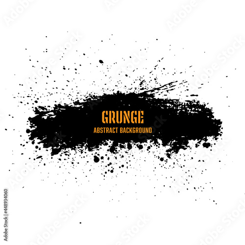 Vector grunge paint stripe. Grunge banner background.