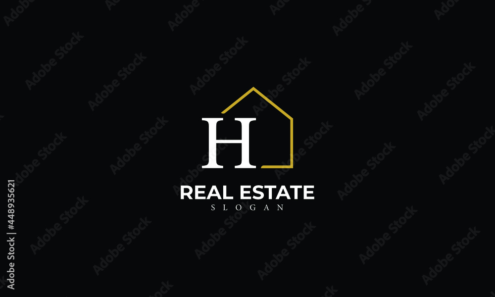 Alphabet H Real Estate Monogram Vector Logo Design, Letter H House Icon Template Alphabet H Real Estate Monogram Vector Logo Design, Letter H House Icon Template