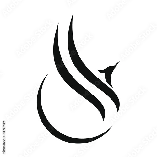 phoenix bird black logo