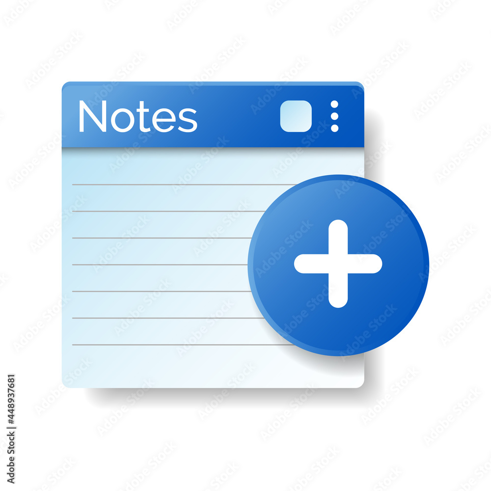 Obraz premium add digital note concept illustration flat design vector eps10. modern graphic element for landing page, empty state ui, infographic, icon. with 3d, gradient and shadow effect