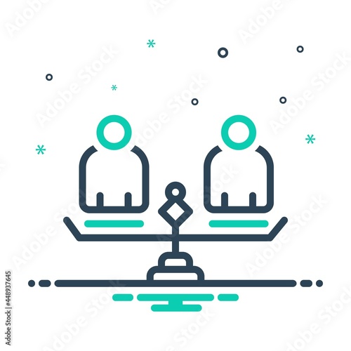 Mix icon for equality
