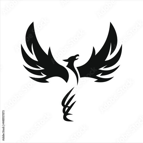 phoenix bird black logo