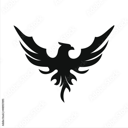 phoenix bird black logo