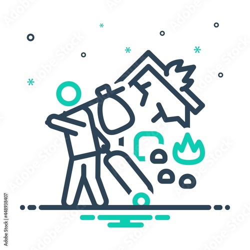 Mix icon for refugees