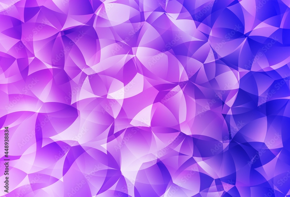 Light Purple vector abstract polygonal pattern. Light Purple vector abstract polygonal pattern.