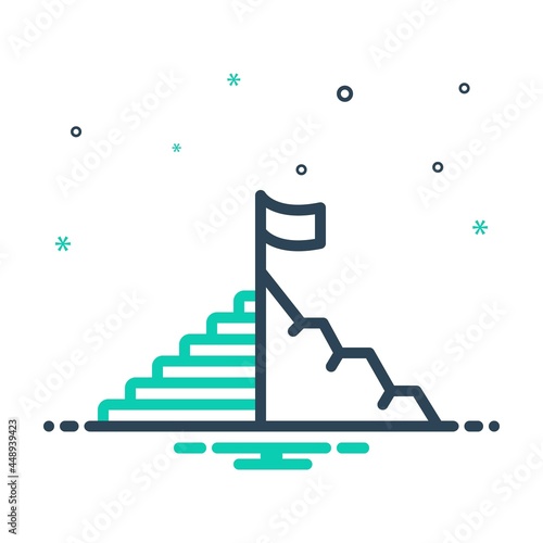 Mix icon for achieving