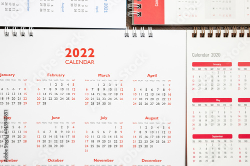 2022 calendar page background business planning appointment meeting concept
