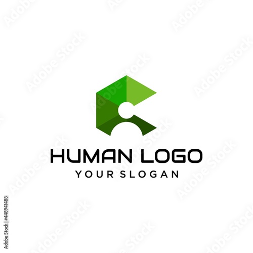 Unique and sophisticated logo about letter C and human symbol in negative area.
EPS10,Vector.