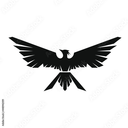 phoenix bird black logo 