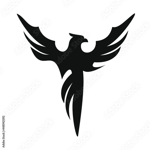 phoenix bird black logo 