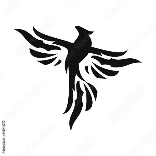 phoenix bird black logo 