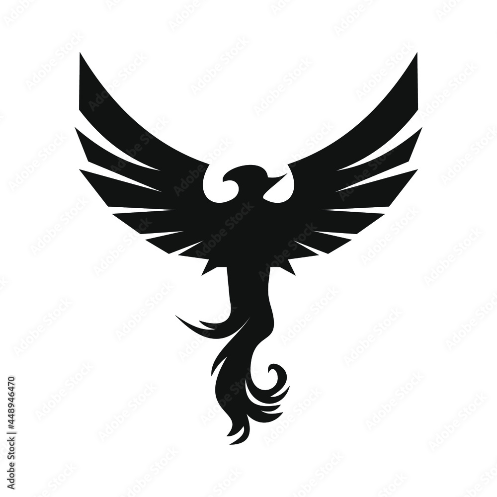 phoenix bird black logo phoenix bird black logo