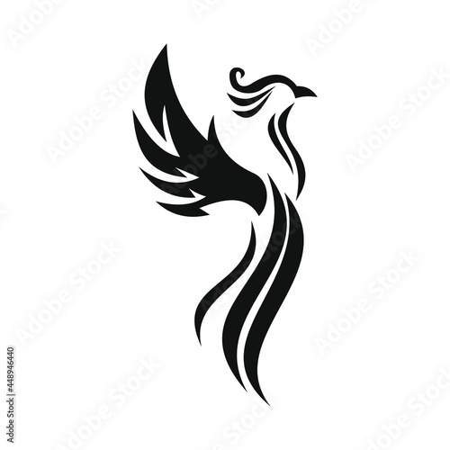 phoenix bird black logo 