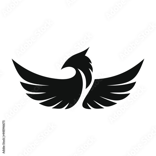 phoenix bird black logo 