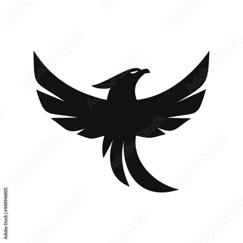 phoenix bird black logo 
