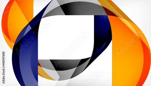 Abstract square shape with overlapping waves, minimal geometric background. Vector Illustration For Wallpaper, Banner, Background, Landing Page Free Download Abstract square shape with overlapping waves, minimal geometric background. Vector Illustration For Wallpaper, Banner, Background, Landing Page - GFXLoad