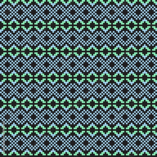 Pastel Christmas Fair Isle Seamless Pattern Background