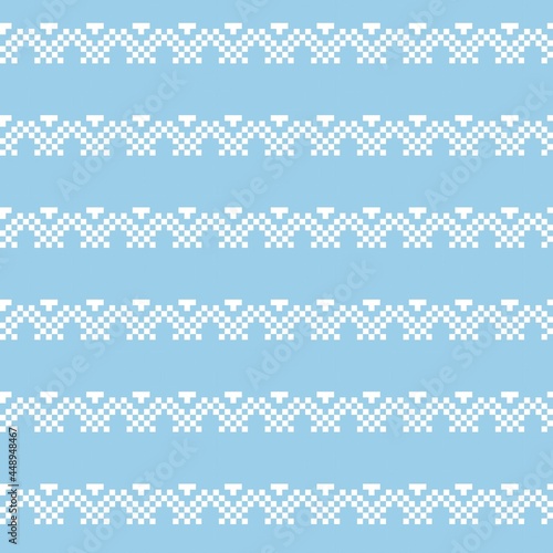 Pastel Christmas Fair Isle Seamless Pattern Background