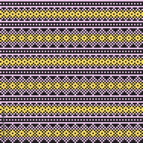 Pastel Christmas Fair Isle Seamless Pattern Background