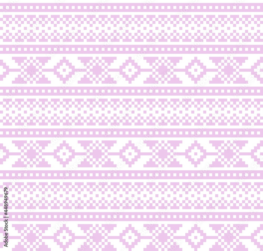 Pastel Christmas Fair Isle Seamless Pattern Background Pastel Christmas Fair Isle Seamless Pattern Background