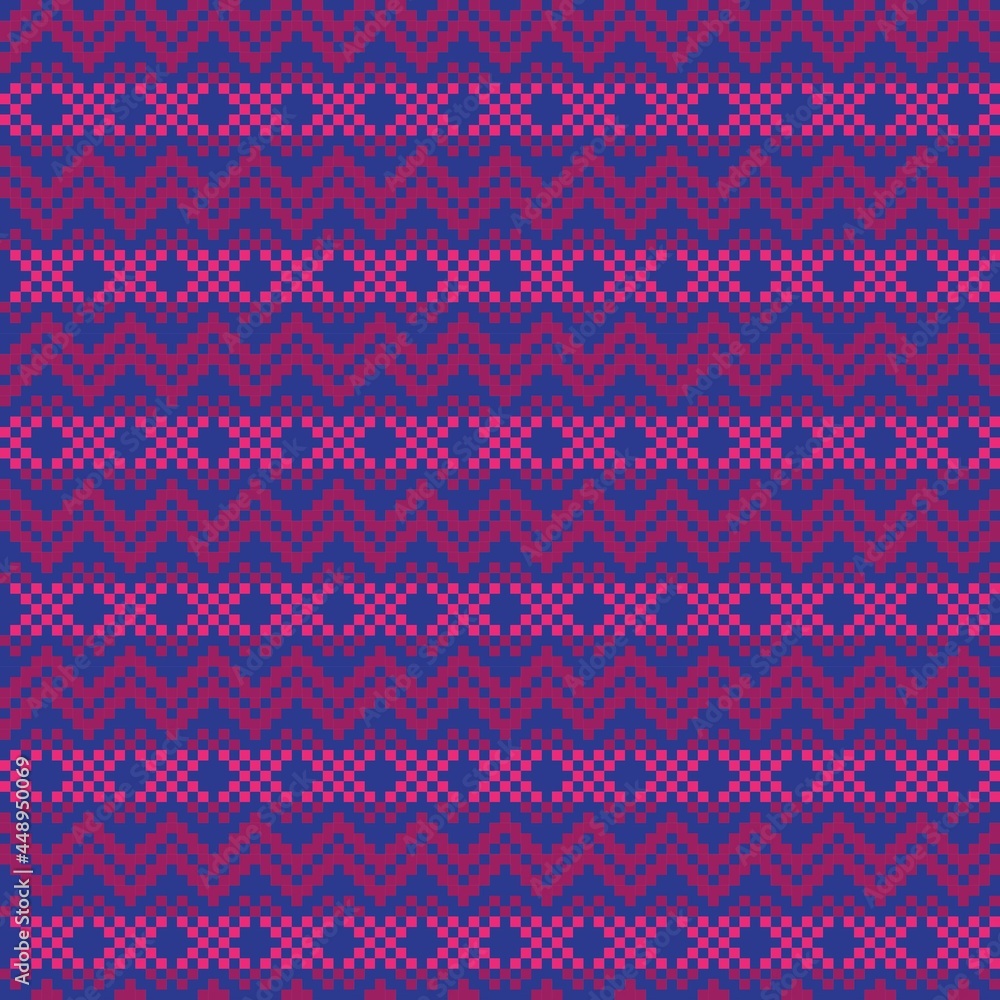 Purple Christmas Fair Isle Seamless Pattern Background Purple Christmas Fair Isle Seamless Pattern Background