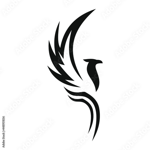 phoenix bird black logo 