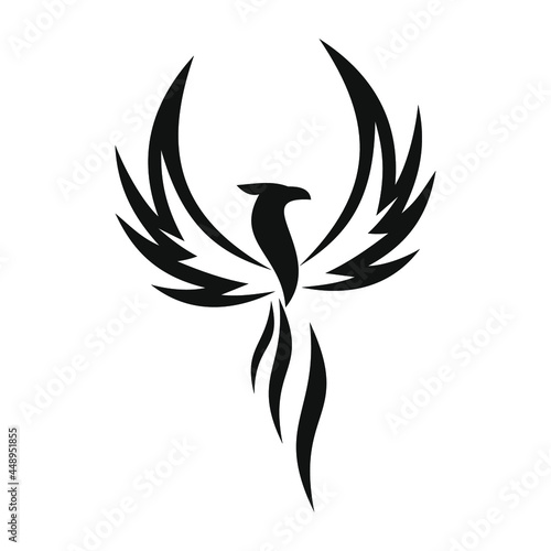 phoenix bird black logo 