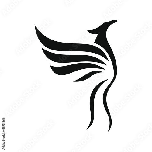 phoenix bird black logo 