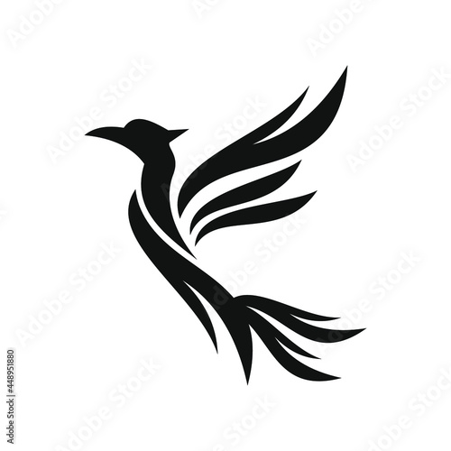 phoenix bird black logo 