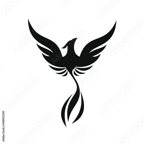 phoenix bird black logo 