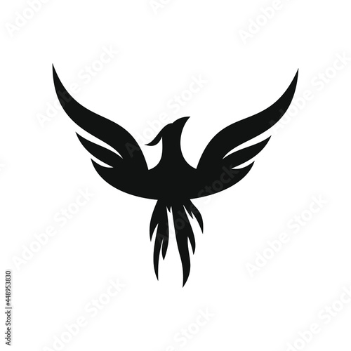 phoenix bird black logo 