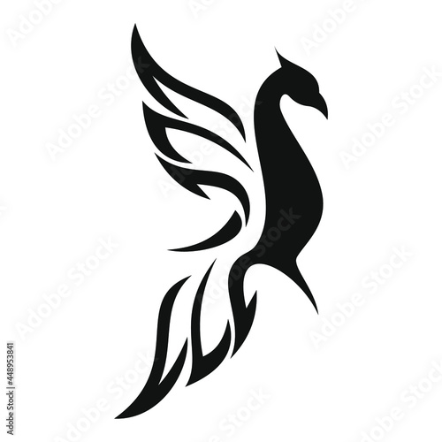 phoenix bird black logo 