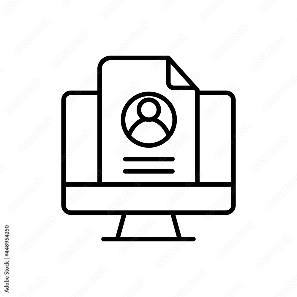 CV icon vector set. Resume illustration sign collection. user data user data. CV icon vector set. Resume illustration sign collection. user data user data.