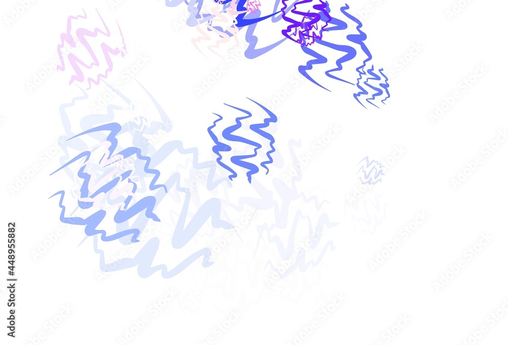 Light Pink, Blue vector background with bent lines. Light Pink, Blue vector background with bent lines.