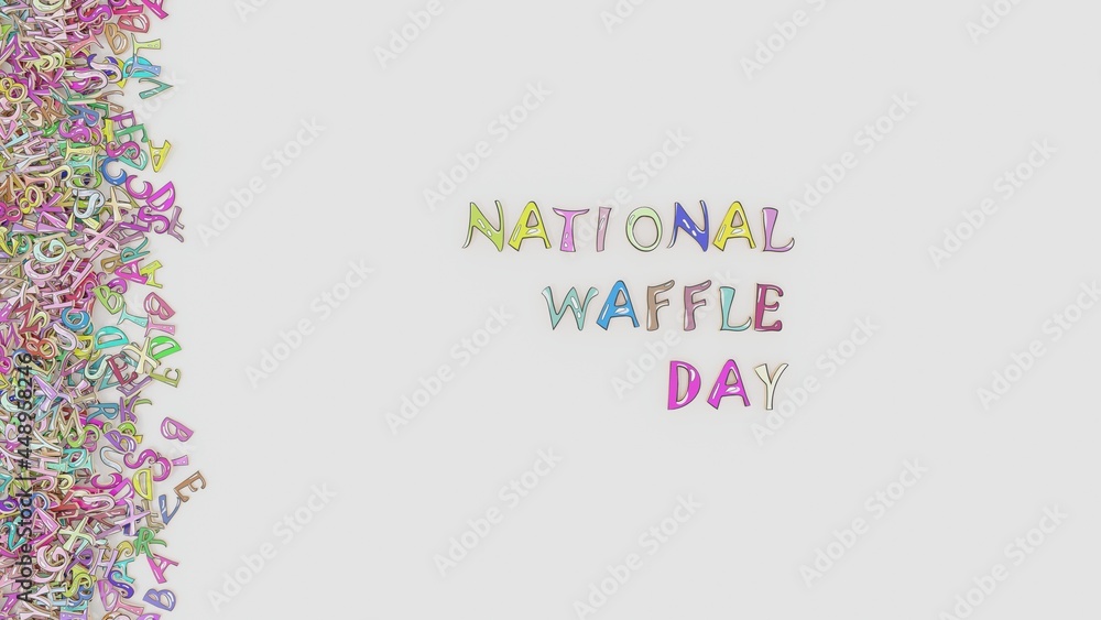 National waffle day National waffle day
