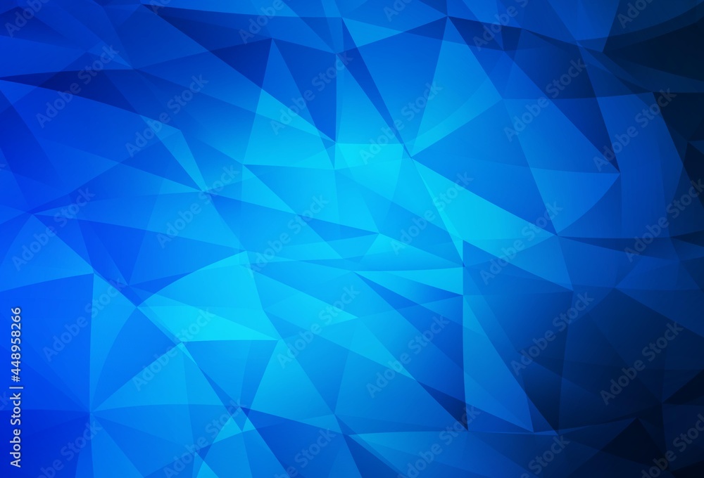 Dark BLUE vector polygon abstract background. Dark BLUE vector polygon abstract background.