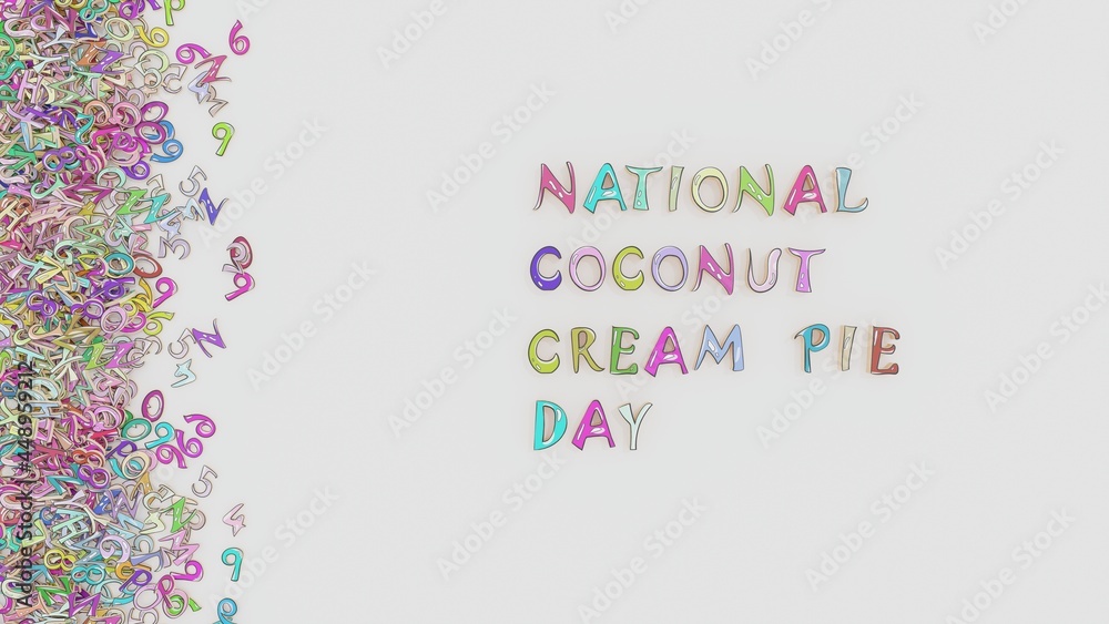 National coconut cream pie day