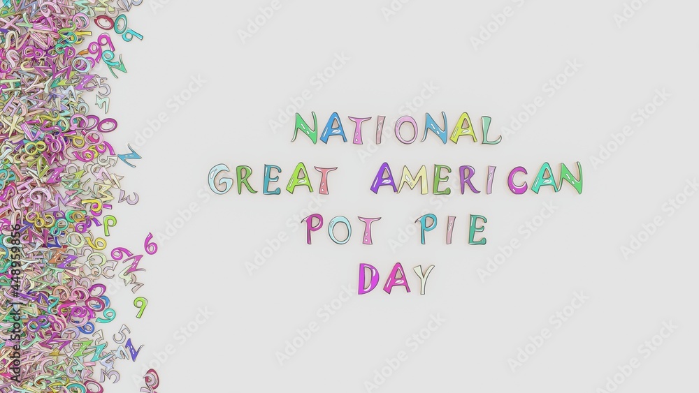 National great American pot pie day