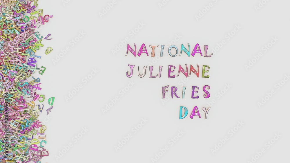 Obraz premium National julienne fries day