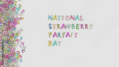 National strawberry parfait day