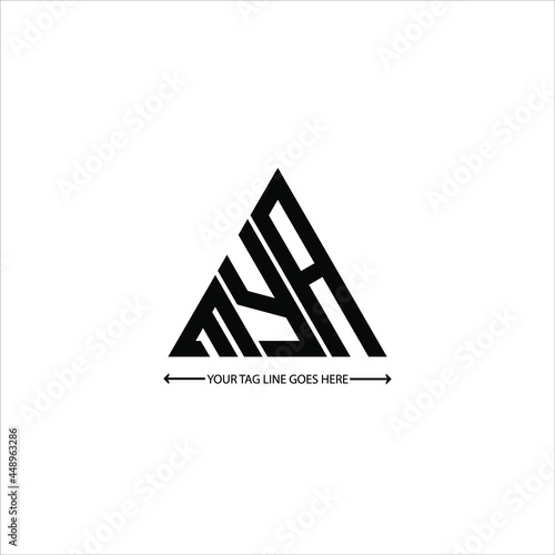 Photography MYA letter logo creative design. MYA unique design