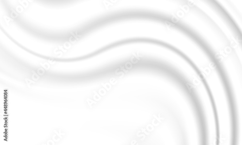 Premium Abstract Background Elegant white fabric pattern in white and gray tones. Simple textured gradient design. Waves overlap with modern concepts. space for textbooks, Website Banner Illustration