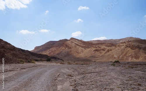 Hiking near Amram Pillars  south Israel 