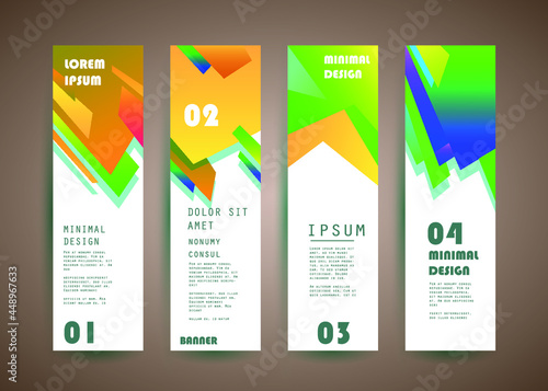 Vector banner design. Abstract geometric pattern background for brochure cover design. 