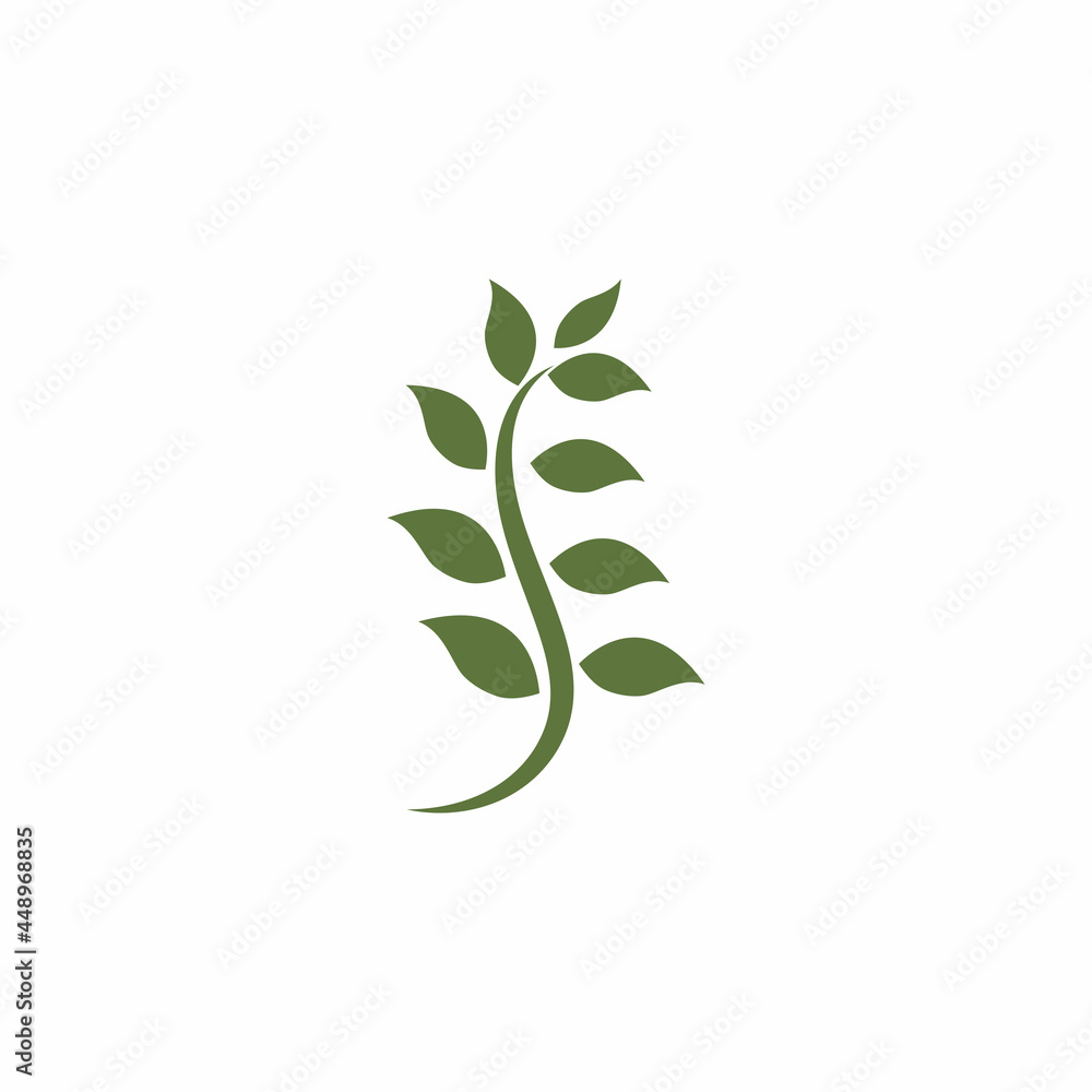 Fototapeta premium Leaf and Shutter Lens Aperture for Nature Photographer logo design inspiration